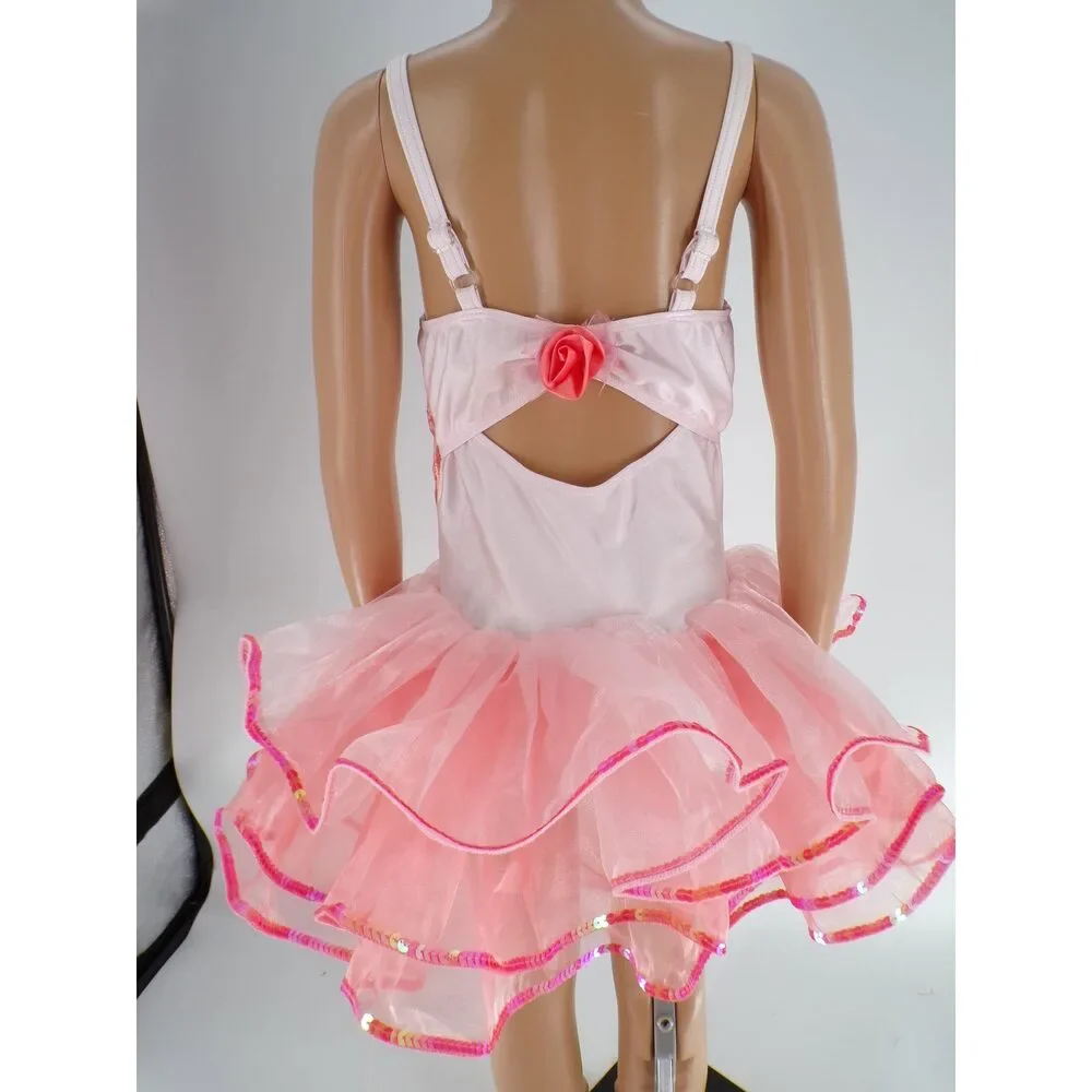 Pre-Owned Dance Costume Curtain Call E2121 Small Child Peach Ballet